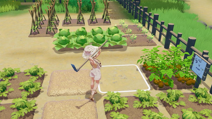 girl farming
