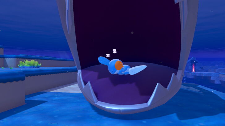 Mudkip Asleep in Sharpedo House