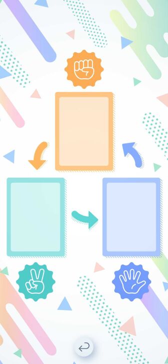Rock, Paper, Scissors Backdrop Display Board Backdrop