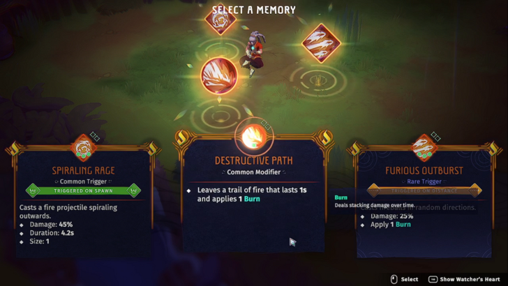 echoes of mystralia memory selection screen 