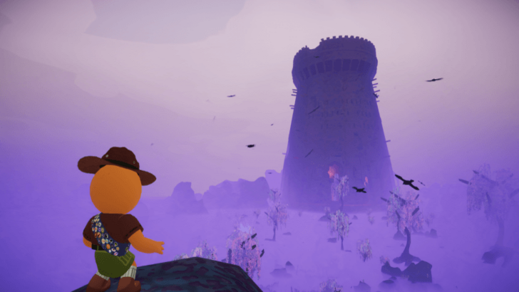 A scout in the Gloom looking at the Citadel