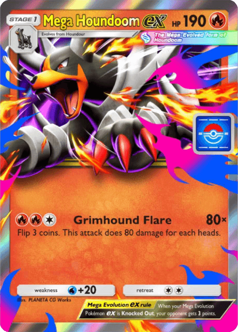 Pokemon TCG Pocket - P-B 080 Mega Houndoom ex