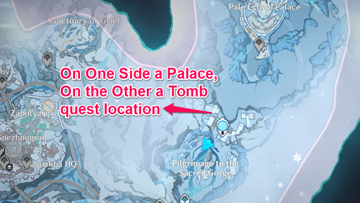 On One Side a Palace, On the Other a Tomb Quest Location