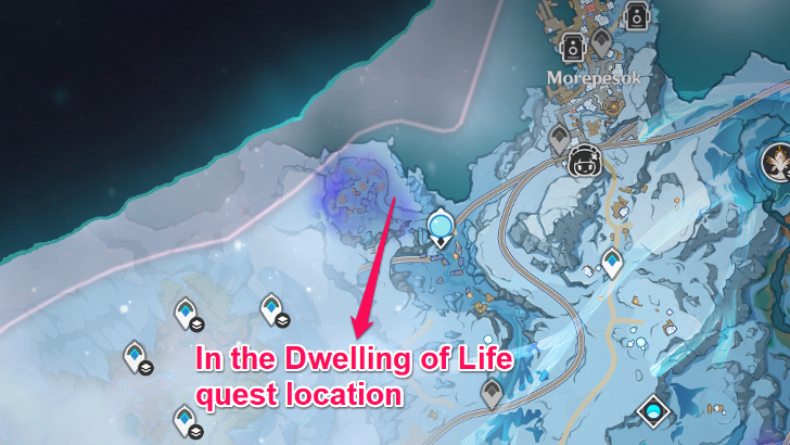 In the Dwelling of Life Quest Location