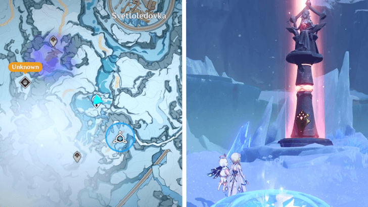 Genshin Impact - Hesperides of Love and Hate - Through the Gates of Ivory - Fellfrost Peak Quest Location