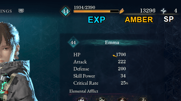 EXP Amber and SP