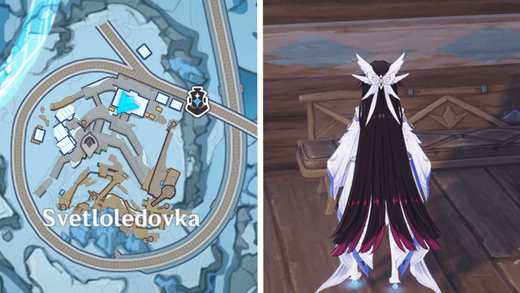 Genshin Impact - Hesperides of Love and Hate - Through the Gates of Ivory - Svetloledovka Station Quest Location