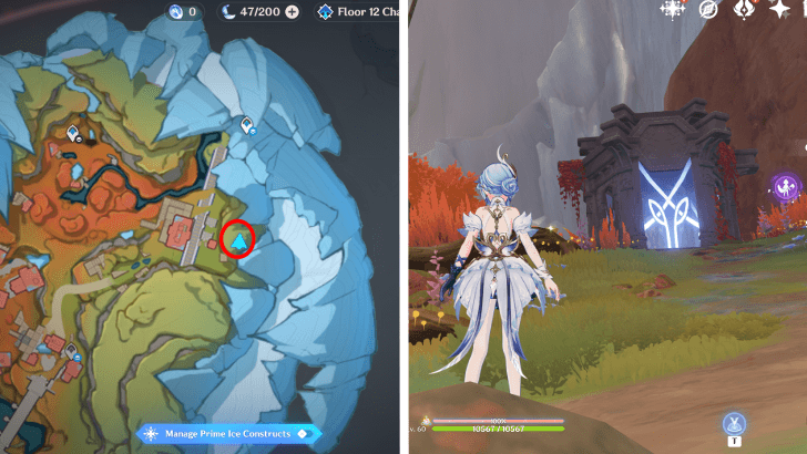 Flamefeather Valley Shrine of Depth Snezhnaya Location