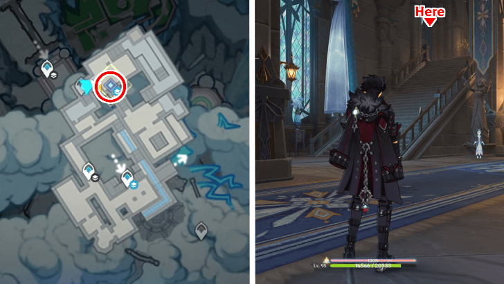 House of the Soulless Go to the marked location