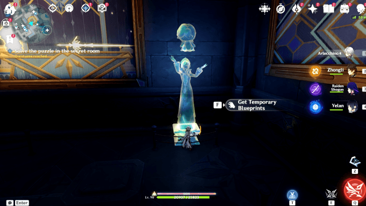Temporary Statue Blueprint
