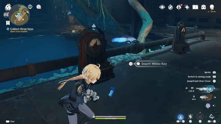 using the White Key