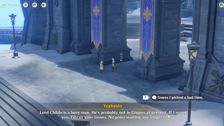 Visit Childe at Glupov