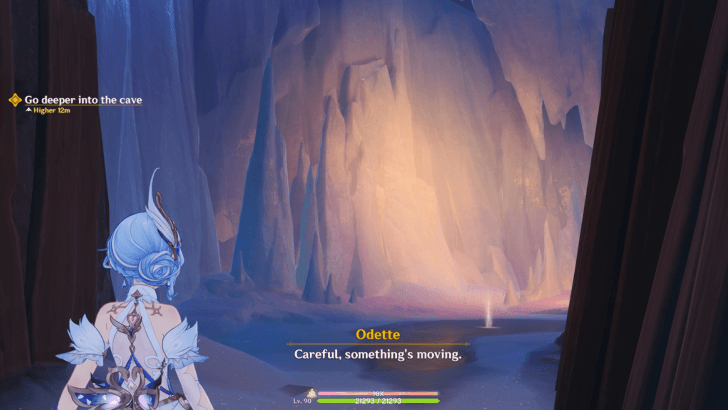 Descend into the Cave in the Center