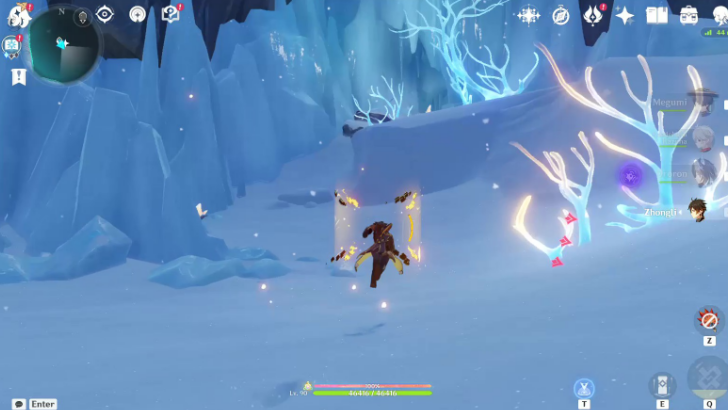Genshin - How to Get to White Birch Snowgrave through the Caves 2