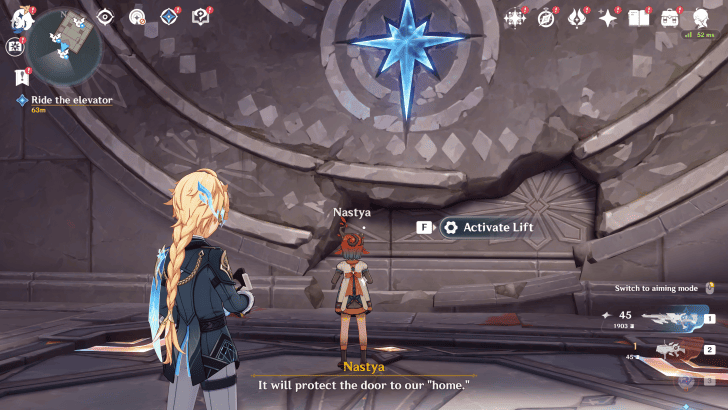 Activate the Dial Puzzle Lift