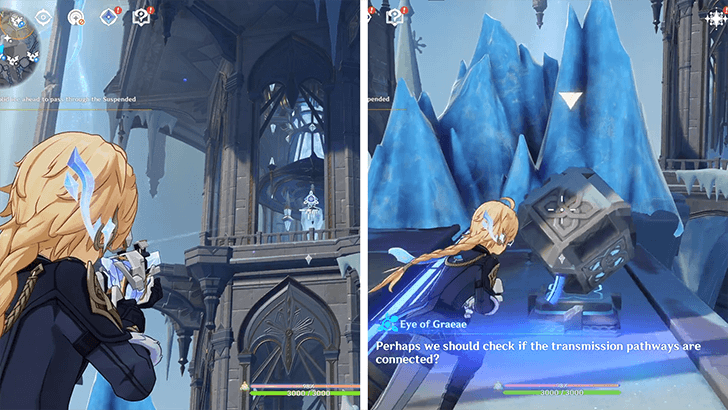 Melt the Solid Ice Ahead to Pass Through the Suspended Tower