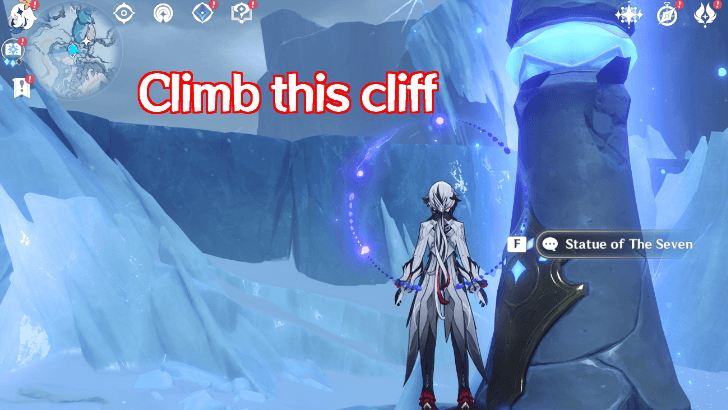 Genshin Impact - How to Get to House of Hesperides Banner - Climb nearby cliff