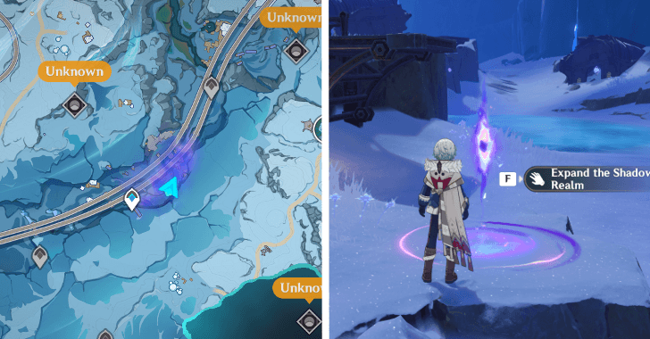 Genshin Impact - Maintenance Center Shadow Realm Location