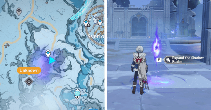 Genshin Impact - Ruins Shadow Realm Location