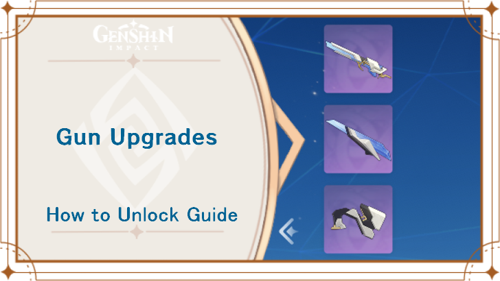 Genshin Impact - Gun Upgrades - Top Banner