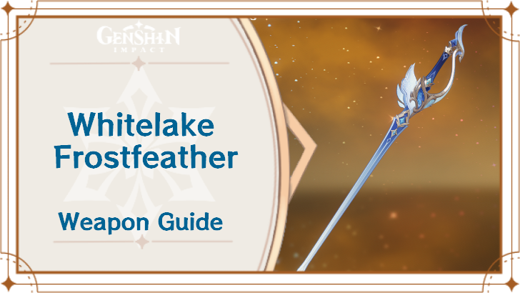 Genshin Impact - Whitelake Frostfeather Sword
