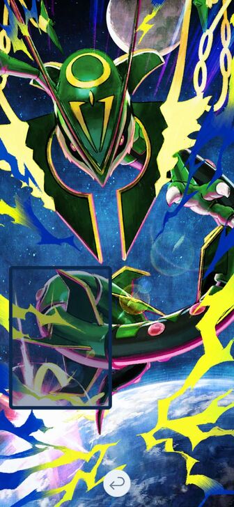 Mega Rayquaza Backdrop Display Board Backdrop