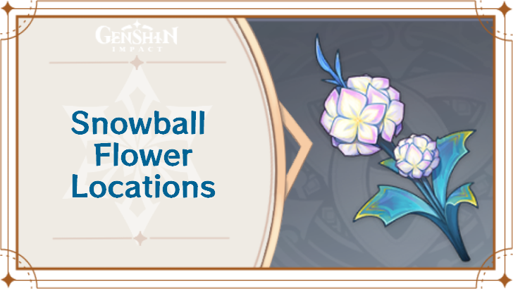 Genshin Impact - Snowball Flower Locations and How to Get