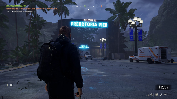 path to ferry port