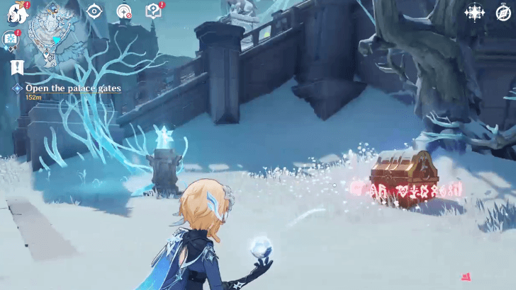 Genshin Impact - White Birch Snowgrave - Exquisite Chest in Courtayard 1