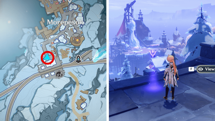 Genshin - Viewpoint in Everfrozen Earth