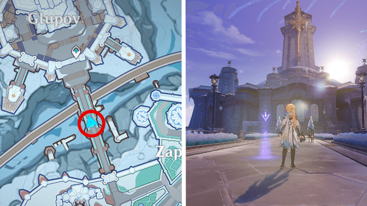Genshin - Viewpoint in Everfrozen Earth
