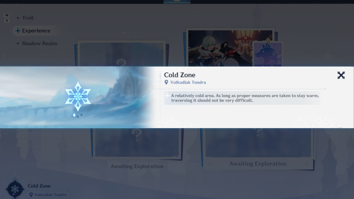 Cold Zone Tooltip