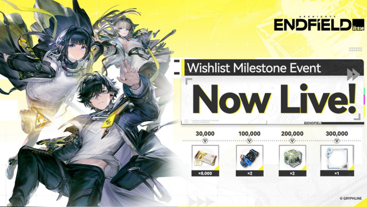 arknights endfield steam milestone wishlist
