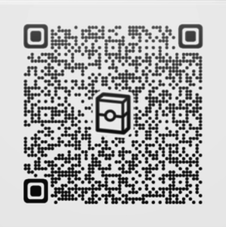 Mega Kangaskhan ex and Pom-Pom Oricorio Deck 2D Pattern QR Code