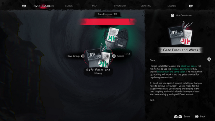 the sinking city 2 investigation board