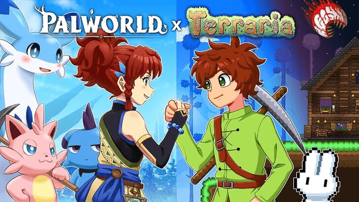 Palword x Terraria Collab Art
