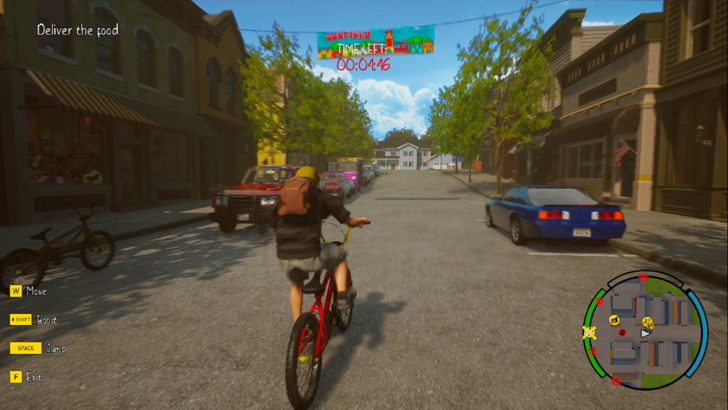 agefield high rock the school  sam delivering food on a bike
