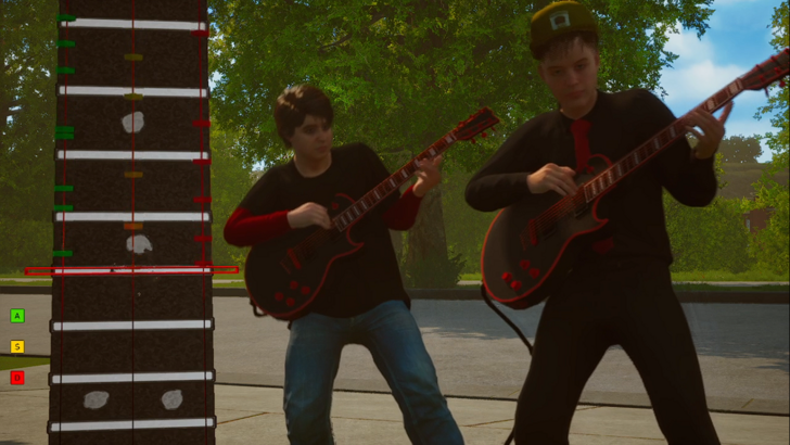 agefield high rock the school  guitar hero section
