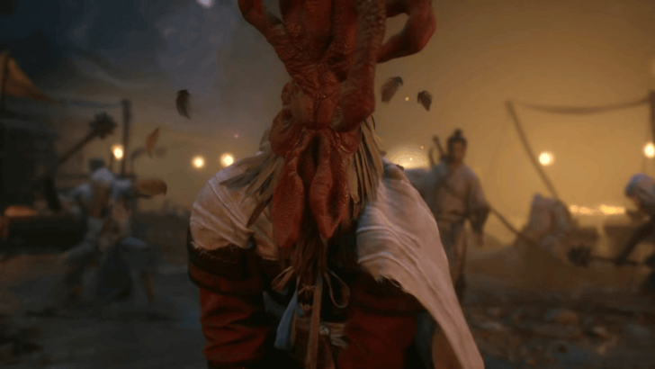 Human possessed by chicken