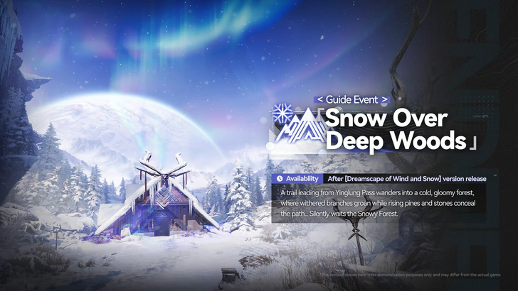Snow Over Deep Woods