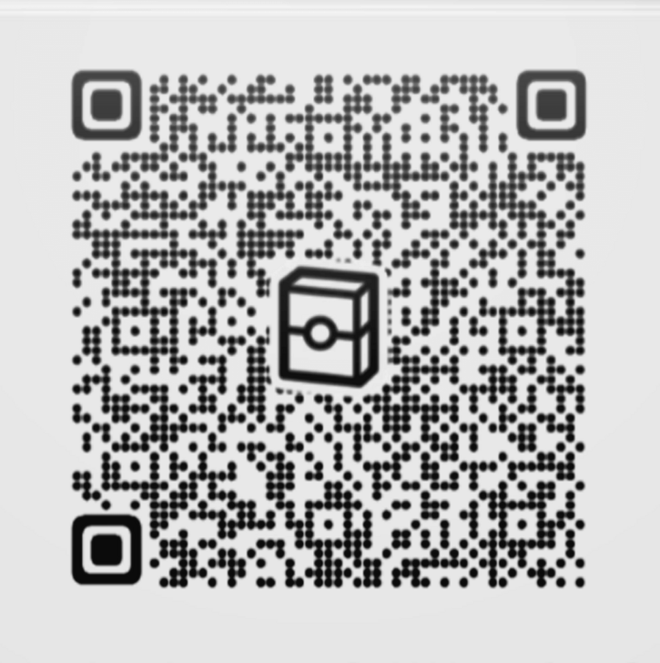 Mega Pidgeot ex and Pom-Pom Oricorio Deck 2D Pattern QR Code