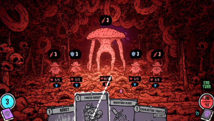 Player against a boss