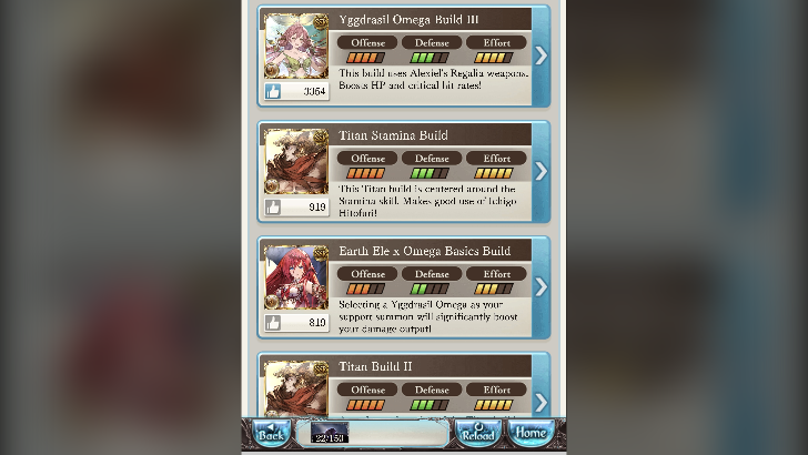 equipment template list