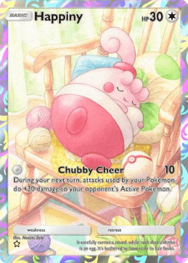 Happiny Illustration Rare Card - Team Rocket's Ambition | Pokemon