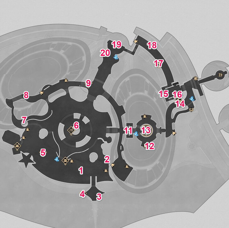 Astropolis Central District F1 Nameless Wispae Locations