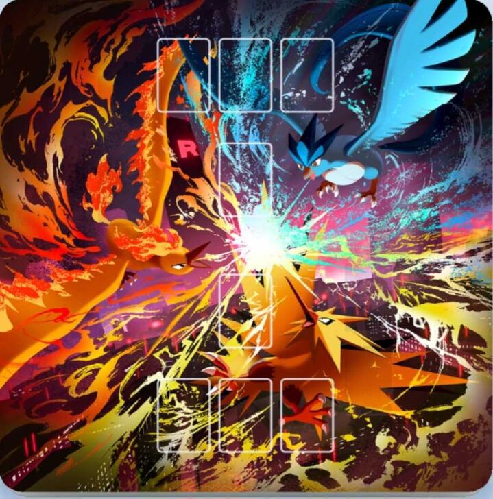 Zapdos, Articuno, and Moltres Playmat Playmat