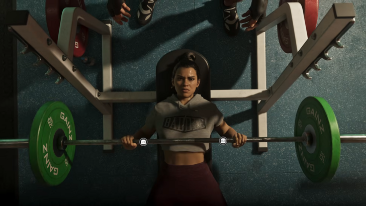 Lucia in the gym