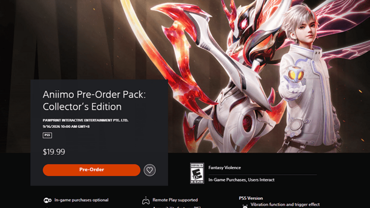 Aniimo Preorder Playstation