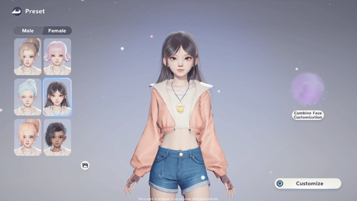 Choose Character Preset