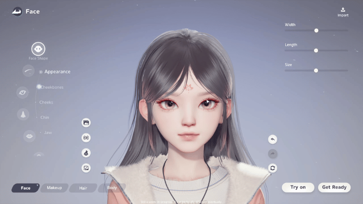 Customize Character Face